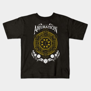 Abjuration - D&D Magic School Series: White Text Kids T-Shirt